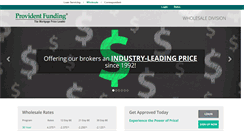 Desktop Screenshot of pfloans.provident.com